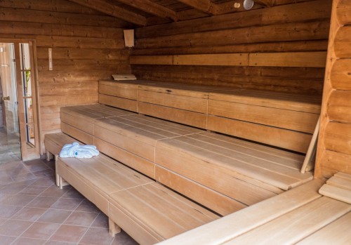 Finnische Blockhaus-Sauna